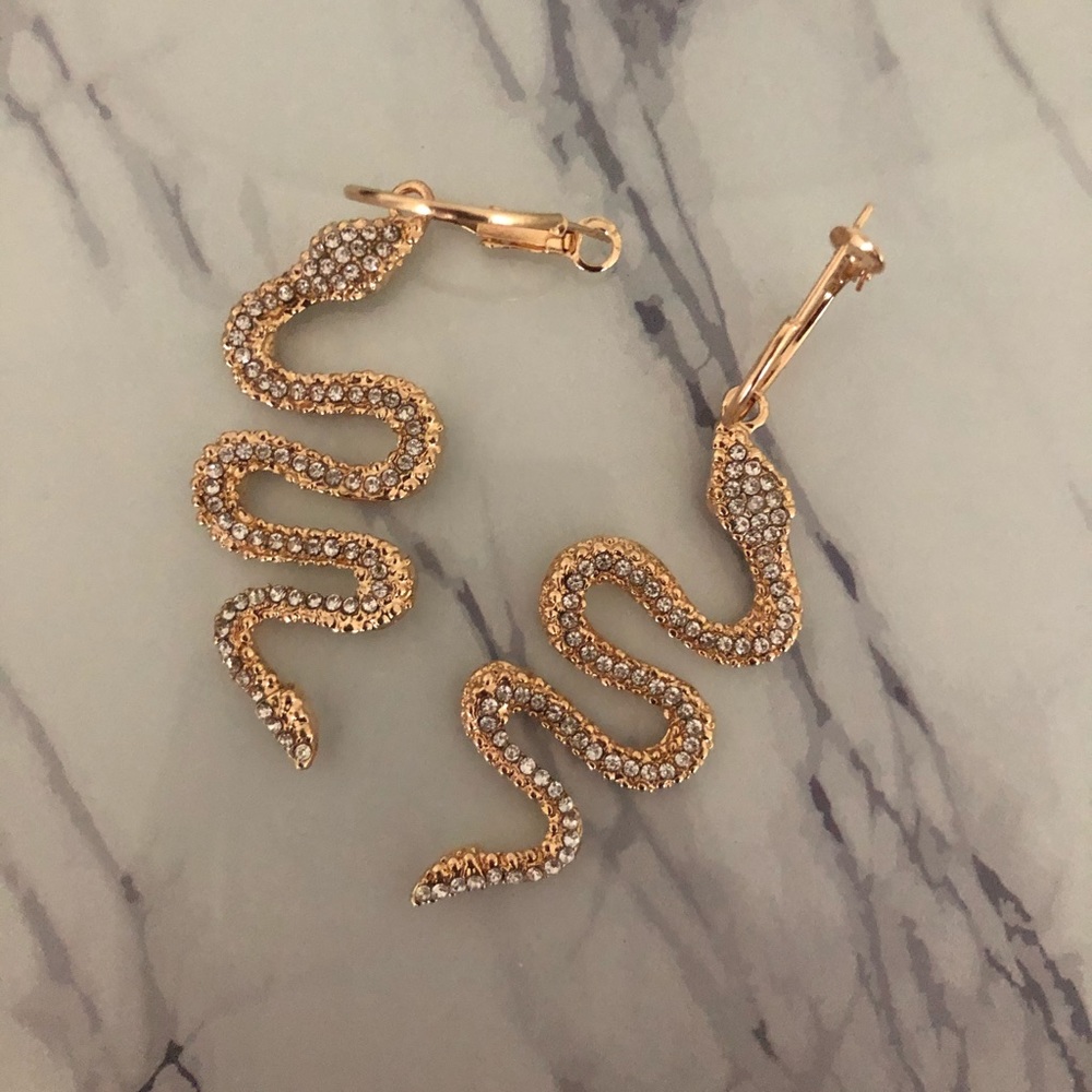 snake earrings